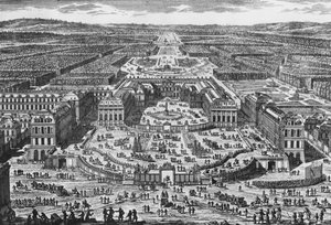 Pohled na zámek Versailles